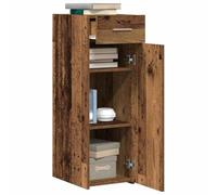 vidaXL Credenza con cassetto Legno vecchio 30 x 42,5 x 93 cm | stile rustico che si adatta perfettamente a qualsiasi sala da pranzo, con mensole per tenere tutto in ordine,