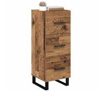 vidaXL Credenza con cassetto in legno vecchio 34,5 x 34 x 90 cm Rustica per soggiorno