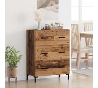 vidaXL Credenza con cassetto Legno vecchio 69,5 x 34 x 90 cm