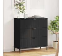 vidaXL Credenza con cassetto Nero 79.5 x 33 x 82 cm Legno multistrato