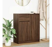 vidaXL Credenza con Cassetto Rovere Marrone 71x35x84 cm in Truciolato, Mobile Contenitore, Mobile credenza, Armadio corridoio, Mobile Buffet