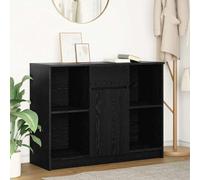 vidaXL Credenza con Cassetto Rovere Nero 101x35x76cm Legno Multistrato