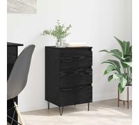 vidaXL Credenza con cassetti, effetto rovere nero, 40 x 35 x 70 cm, mobili da soggiorno, credenza rettangolare rustica, armadio versatile, cassetti grandi per una pratica organizzazione