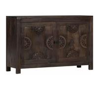 VIDAXL - Credenza con Design Intagliato 110x35x70 cm in Legno di Mango