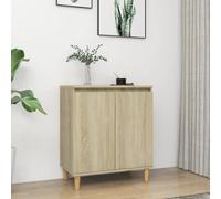 vidaXL Credenza con Gambe Legno Massello Sonoma 60x35x70cm Multistrato