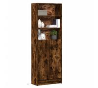 vidaXL Credenza con LED Rovere Fumo 69x32,5x200 cm in Truciolato