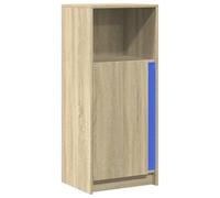 vidaXL Credenza Rovere Sonoma con LED e ante - Legno multistrato - 42,5x34x100 cm