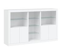 vidaXL Credenza con Luci LED Bianca 162x37x100 cm