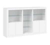 vidaXL Credenza con Luci LED Bianca 162x37x100 cm
