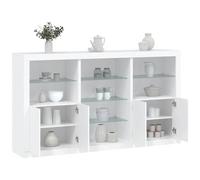 VIDAXL - Credenza Con Luci Led Bianca 181,5x37x100 Cm