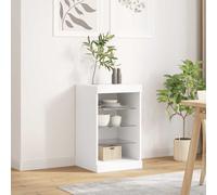 vidaXL Credenza con Luci LED Bianca 41x37x67 cm