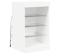 vidaXL Credenza con Luci LED Bianca 41x37x67 cm