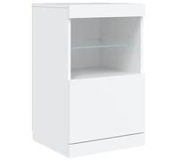 vidaXL Credenza con Luci LED Bianca 41x37x67 cm