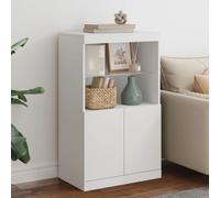 vidaXL Credenza con Luci LED Bianca 60,5x37x100 cm