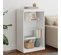 vidaXL Credenza con Luci LED Bianca 60,5x37x100 cm