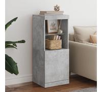 vidaXL Credenza con Luci LED Grigio Cemento 41x37x100 cm