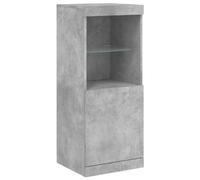 vidaXL Credenza con Luci LED Grigio Cemento 41x37x100 cm