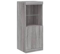 vidaXL Credenza con Luci LED Grigio Sonoma 41x37x100 cm