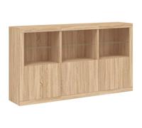 vidaXL Credenza con Luci LED Rovere Sonoma 181,5x37x100 cm