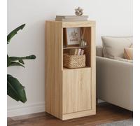 vidaXL Credenza con Luci LED Rovere Sonoma 41x37x100 cm