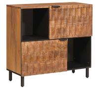 vidaXL Credenza con porta Finitura Marrone Acacia 80 x 33 x 75 cm