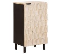 vidaXL Credenza con porta, superficie bianca lavata, 40 x 33,5 x 75 cm, sala da pranzo, rettangolare, moderna, durevole, tavolo elegante, per riunioni di famiglia, decorazioni per la casa