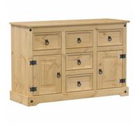 vidaXL Credenza Corona 112x40x75 cm in Legno Massello di Pino, credenza con Anta, Mobile da Soggiorno, credenza in Legno, credenza da Cucina