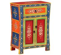 vidaXL Credenza Dipinta a Mano 54x30x74 cm Legno Massello di Mango