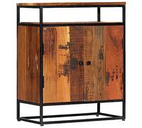 vidaXL Credenza Durevole Madia Resistente Ampia Spaziosa Robusta Pratica Utile Solida Armadio 60x35x76 cm in Legno Massello di Recupero e Acciaio