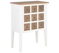 vidaXL Credenza Elegante Carattere Rustico Solida Raffinata Pulizia Facile Classica Madia Buffet Mobiletto Armadio Bianco Legno Massello