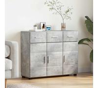 vidaXL Credenza FLORIN 88,5 x 30,5 x 73 cm Grigio cemento