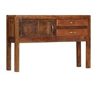 vidaXL Credenza Gambe Alte Stile Vintage Anticato con Cassetti e Armadietto Robusta Buffet Madia Mobile Cucina 118x30x75 cm Legno Massello di Mango