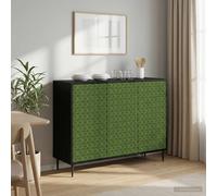 vidaXL Credenza GELEEN Rovere Nero 102 x 33 x 76 cm