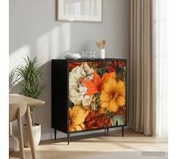 vidaXL Credenza GENNEP Rovere Nero 69 x 33 x 76 cm