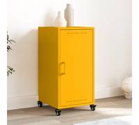vidaXL Credenza Giallo Antracite 36x39x72 cm Acciaio Laminato a Freddo