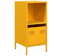 vidaXL Credenza Giallo Senape 35x39x73,5 cm Acciaio Laminato a Freddo, armadietto, credenza, Armadio da corridoio, Buffet, Armadio da Cucina