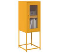 vidaXL Credenza Giallo Senape 36x39x107 cm Acciaio Laminato a Freddo