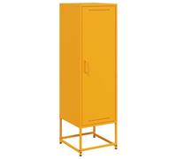 vidaXL Credenza Giallo Senape 36x39x123 cm in Acciaio, mobiletto, Madia, Mobile di conservazione, armadietto, Mobile portaoggetti, portaoggetti