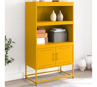 vidaXL Credenza Giallo Senape 68,5x38,5x123,5 cm in Acciaio