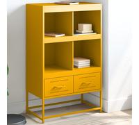 vidaXL Credenza Giallo Senape 68x39x111,5 cm in Acciaio