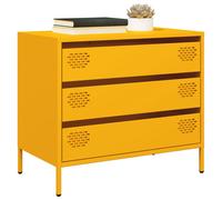 vidaXL Credenza Giallo Senape 68x39x58,5 cm Acciaio Laminato a Freddo