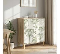 vidaXL Credenza GOTHA Sonoma 69 x 33 x 75 cm Legno ingegnerizzato, Mobile laterale rettangolare moderno, grande spazio per soggiorno e sala da pranzo, arredo elegante per la casa