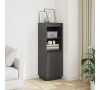 vidaXL Credenza Grigia 37x34x110 cm in Legno Massello di Pino