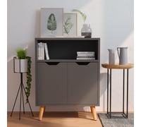 vidaXL Credenza Grigia 60x30x72 cm in Legno Multistrato