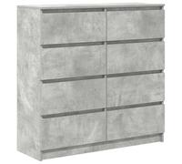 vidaXL Credenza Grigio Cemento 100x35x99 cm in Legno Multistrato, armadietto, credenza, Armadio da corridoio, Buffet, Armadio da Cucina