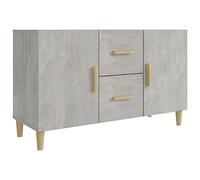 vidaXL Credenza Grigio Cemento 100x36x60 cm in Legno Multistrato