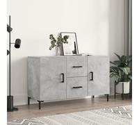 vidaXL Credenza Grigio Cemento 100x36x60 cm in Legno Multistrato
