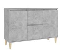 vidaXL Credenza Grigio Cemento 101x35x70 cm in legno multistrato