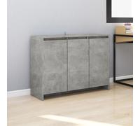 vidaXL Credenza Grigio Cemento 102x33x75 cm in Truciolato