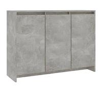 vidaXL Credenza Grigio Cemento 102x33x75 cm in Truciolato